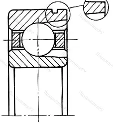 Модификация подшипника 85-170308ЕТ8Ш5 размер 40x90x23 от производителя  ГПЗ-1 Модификация подшипника 85-170308ЕТ8Ш5 размер 40x90x23 от производителя  ГПЗ-1