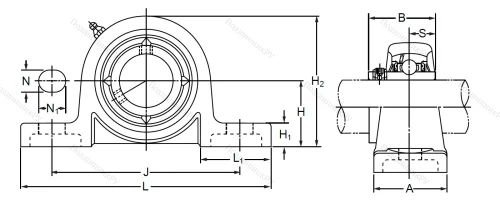 Подшипниковый узел MUCP 210 в Саранске