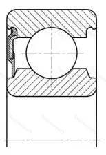 Подшипник 6218 RS размер 90x160x30 от производителя  SKF Подшипник 6218 RS размер 90x160x30 от производителя  SKF