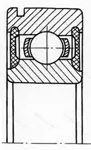 Подшипник 6212 2RSN размер 60x110x22 от производителя  SKF