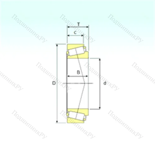 Подшипник роликовый радиально-упорный LM 48548/510 от производителя  ISB