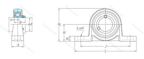 Подшипниковый узел UP 003 J в Саранске