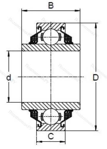 Радиальный шариковый подшипник W 208 PP 8 в Саранске