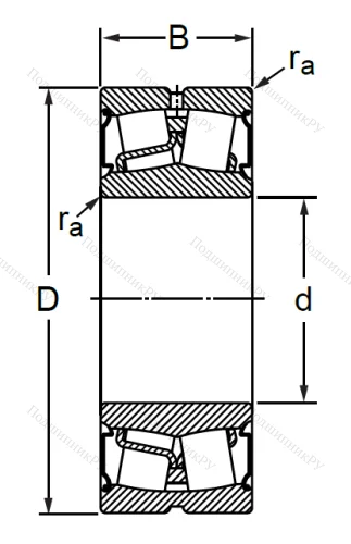 Сферический роликовый подшипник BS 2-2209 2CS (BS 2-2209 2CS) в Саранске