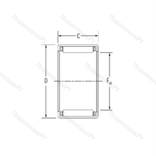 Подшипник игольчатый радиальный JH-98