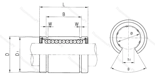 Подшипник LM 16 UU OP в Саранске
