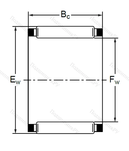 Подшипник K 48x53x24 (KT) в Саранске