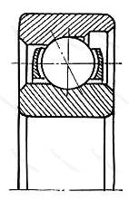 Модификация подшипника 6-6012Е размер 12x32x7
