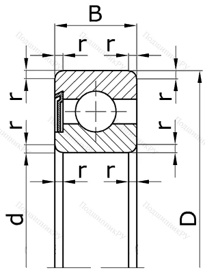 Шариковый однорядный подшипник 60312 (6312 Z) в Саранске