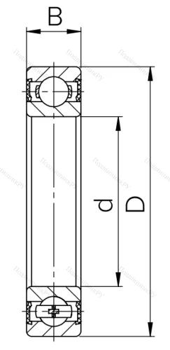Шариковый однорядный подшипник 180313 (6313 2RS) в Саранске