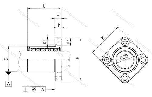 Подшипник LMEK 60 UU в Саранске