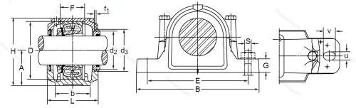 Подшипниковый корпус SNL 507-606 TG (SNK 507-606) в Саранске