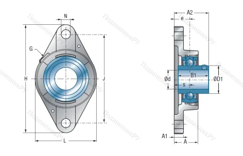 Подшипниковый узел UCFLE 205 в Саранске