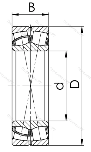 Сферический роликовый подшипник 53518 Н (22218 CW 33) в Саранске