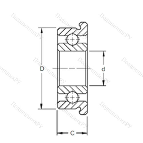 Подшипник шариковый радиальный F 692X