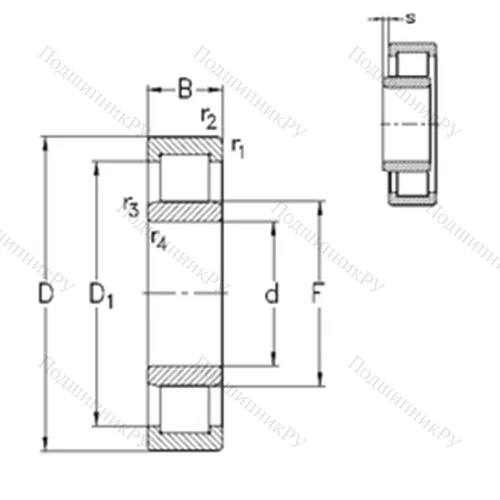 Подшипник роликовый радиальный NU 10/560-M 6E-MA 6