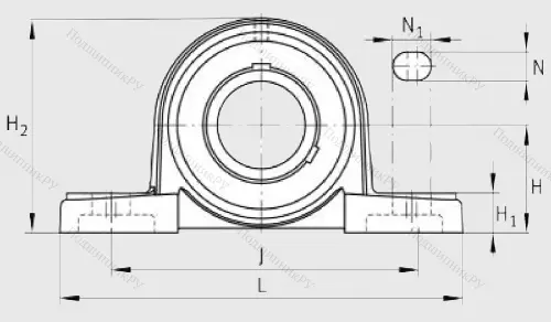 Подшипниковый узел UCP 206 J 7 в Саранске