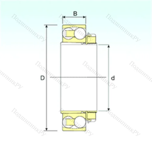 Подшипник шариковый радиальный самоцентрирующийся 1307 KTN 9+H 307 от производителя  ISB