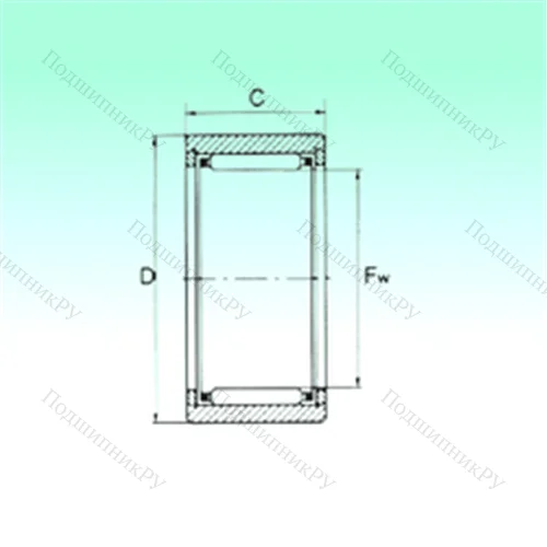 Подшипник игольчатый радиальный NKS 10 TN