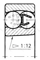 Подшипник  1318K (111318) размер 90x190x43 от производителя  SKF
