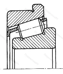 Модификация подшипника 67714 размер 70x120/125x44,5 ГПЗ-9