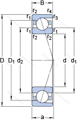 Подшипник 7009 CDTP/P 4B