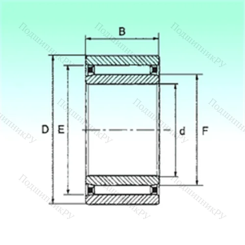 Подшипник игольчатый радиальный NAO 35x50x17