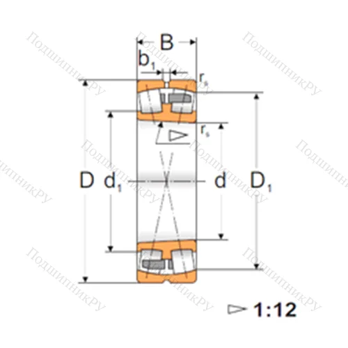 Подшипник роликовый радиальный самоцентрирующийся 22314 KMBW 33
