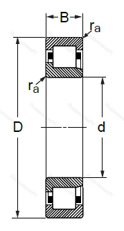 Цилиндрический роликовый подшипник 42411 Л (NJ 411 M) в Саранске