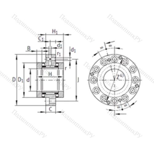 Подшипник комбинированный ZARF 3590-TV