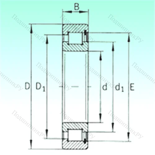 Подшипник роликовый радиальный SL 182980