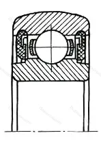 Модификация подшипника 580508АК размер 40x80x23 от производителя  МПЗ