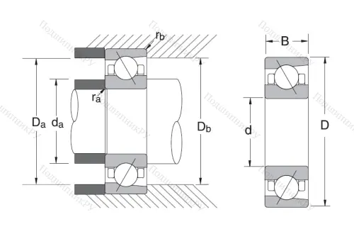 Сверхточный подшипник 7205 CTRDULP 3 от производителя  NSK