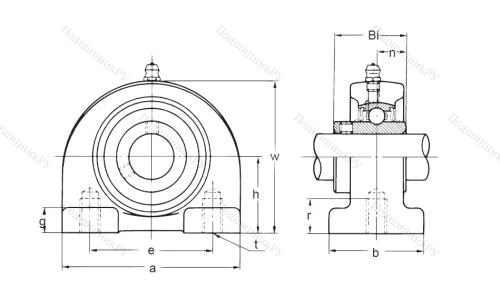 Подшипниковый узел UCPA 207 в Саранске