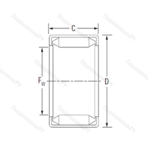 Подшипник игольчатый радиальный 50BM 5820