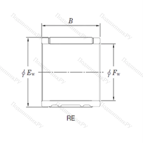Подшипник игольчатый радиальный RE 202624L 1
