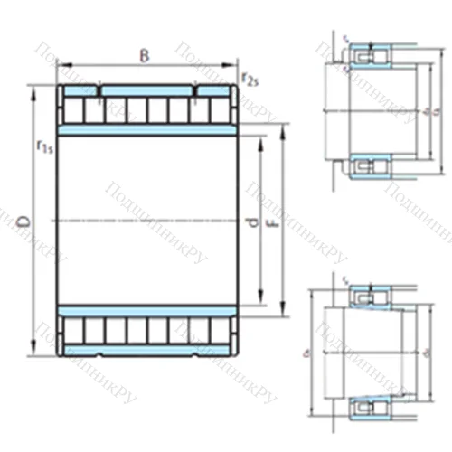 Подшипник роликовый радиальный NNU 60/630V от производителя  PSL