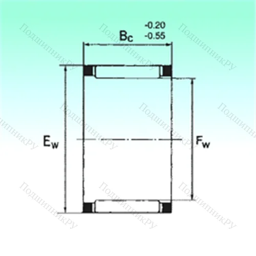Подшипник игольчатый радиальный KZK 17x23x11