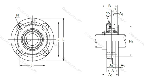 Подшипниковый узел UCFC 210 в Саранске