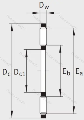 Игольчатый подшипник подшипник AXK 4060 от производителя  KOYO