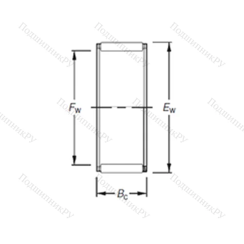 Подшипник игольчатый радиальный K 7X 10X 8TN