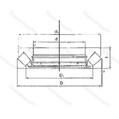 Подшипник роликовый упорно-радиальный 29416M