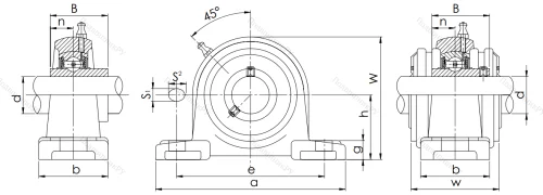Подшипниковый узел UCP 204 в Саранске