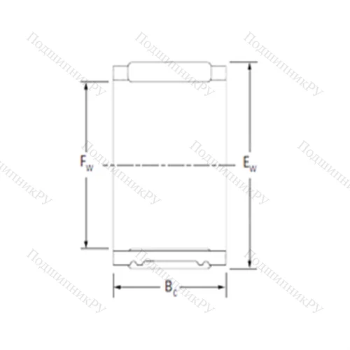 Подшипник игольчатый радиальный RSU 394638A