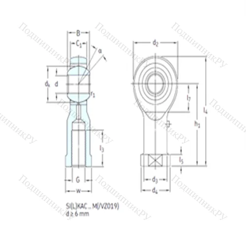 Подшипник скольжения сферический SILKAC 5M от производителя  SKF