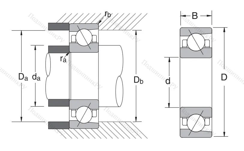 Сверхточный подшипник 7013 CTYNDBBCP 0P 4