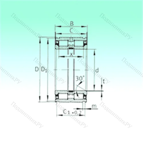 Подшипник роликовый радиальный SL 04140-PP
