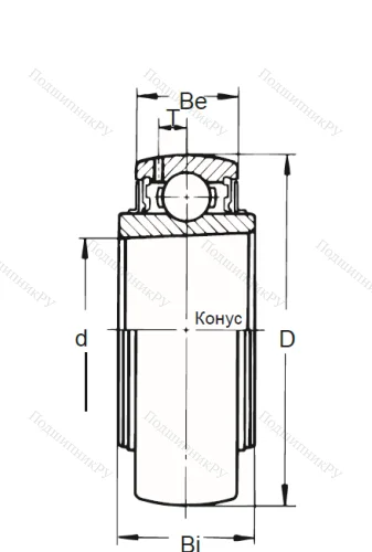 Корпусный подшипник UK 307 в Саранске