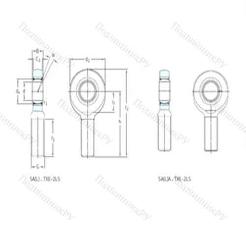 Подшипник скольжения сферический SAL 40TXE-2LS от производителя  SKF