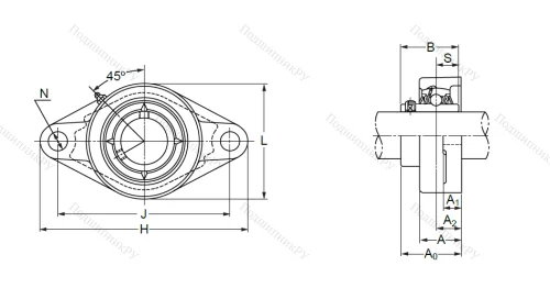 Подшипниковый узел UFL 005 N в Саранске